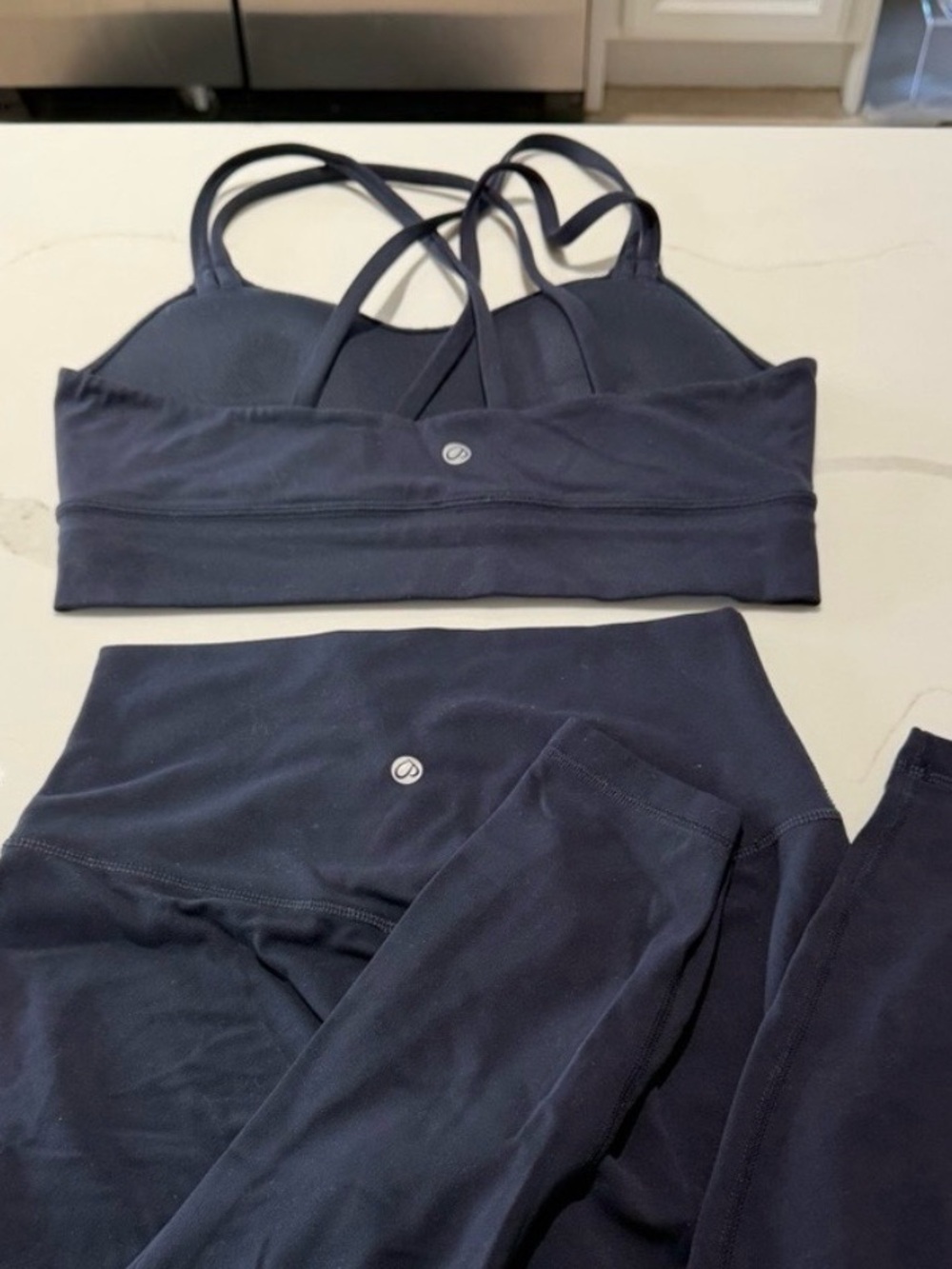 CRZ Navy Strappy Sports Bra